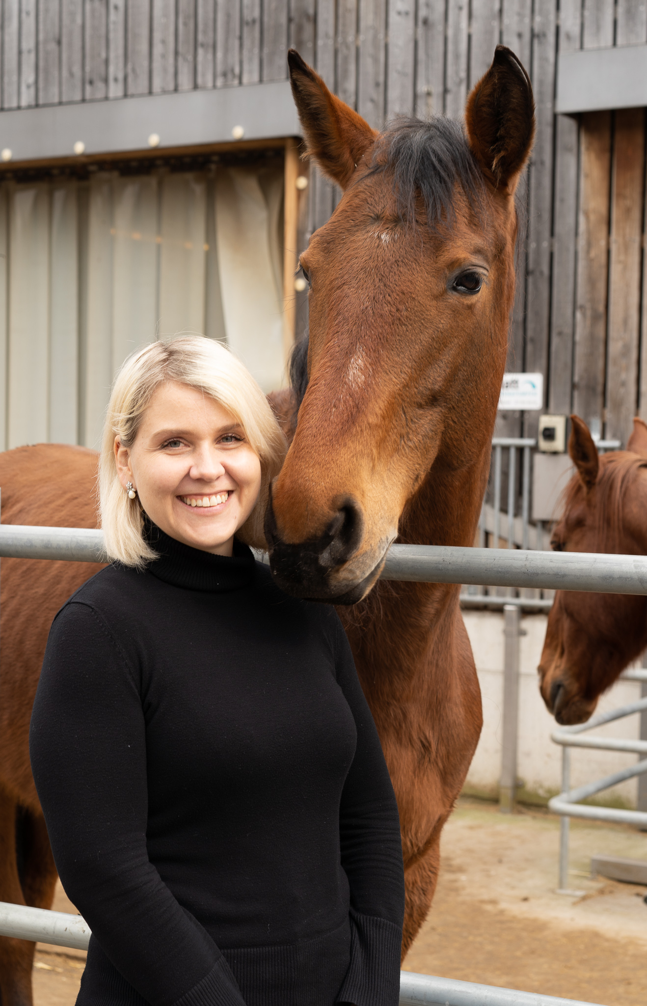 Foto mit Stute Antonia Dyroff